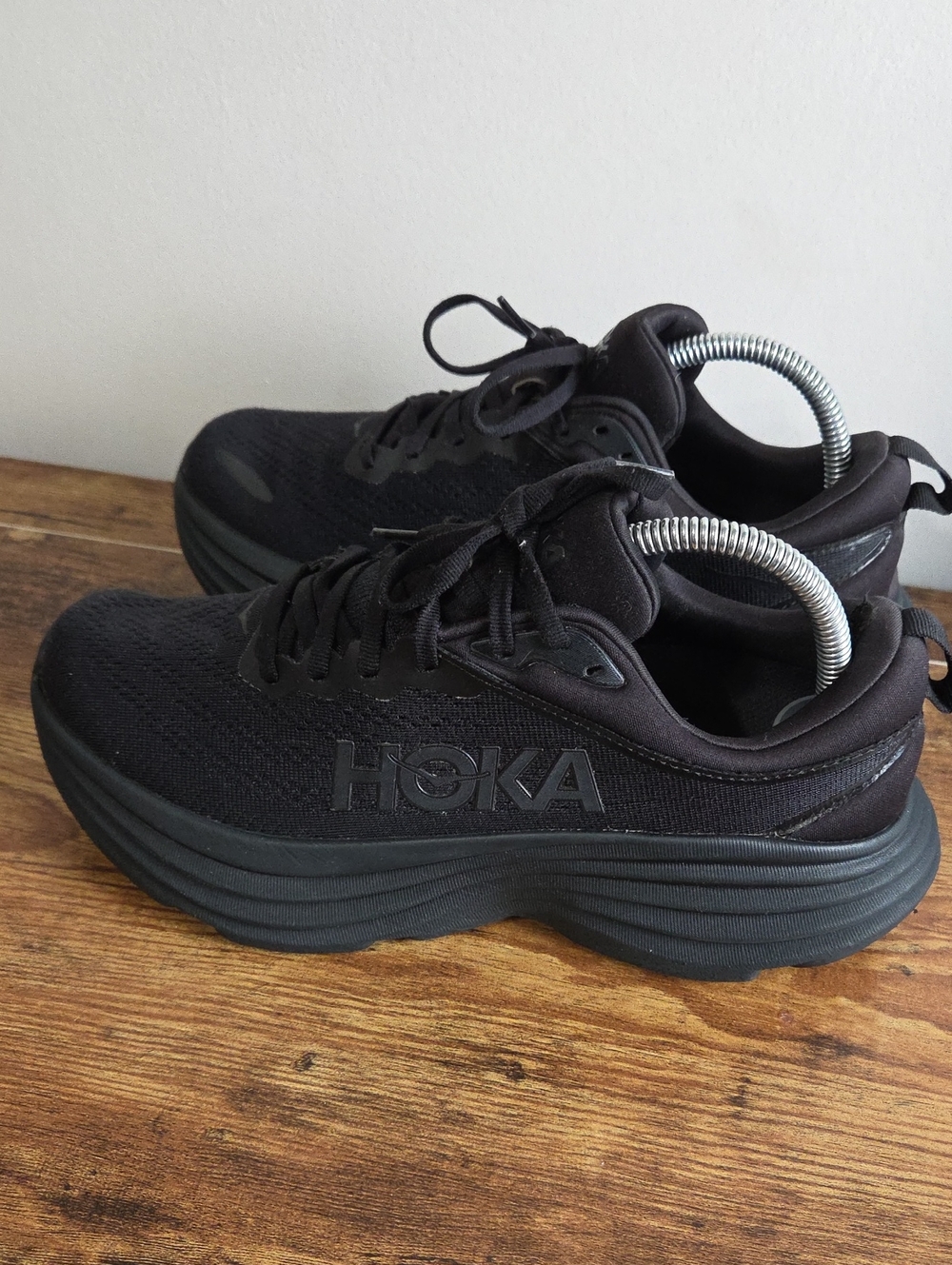 HOKA ONE ONE Bondi 8 Women's Road Running Shoes Sneakers Black Sz 9 Athletics - Picture 5 of 15